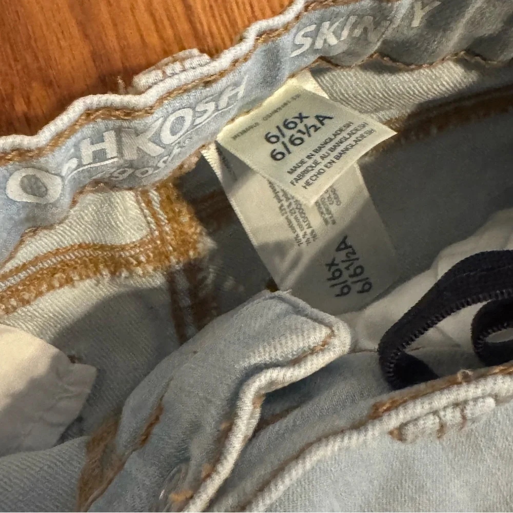 Osh Kosh B’gosh Light Blue Denim Jeans Skinny size 6‎